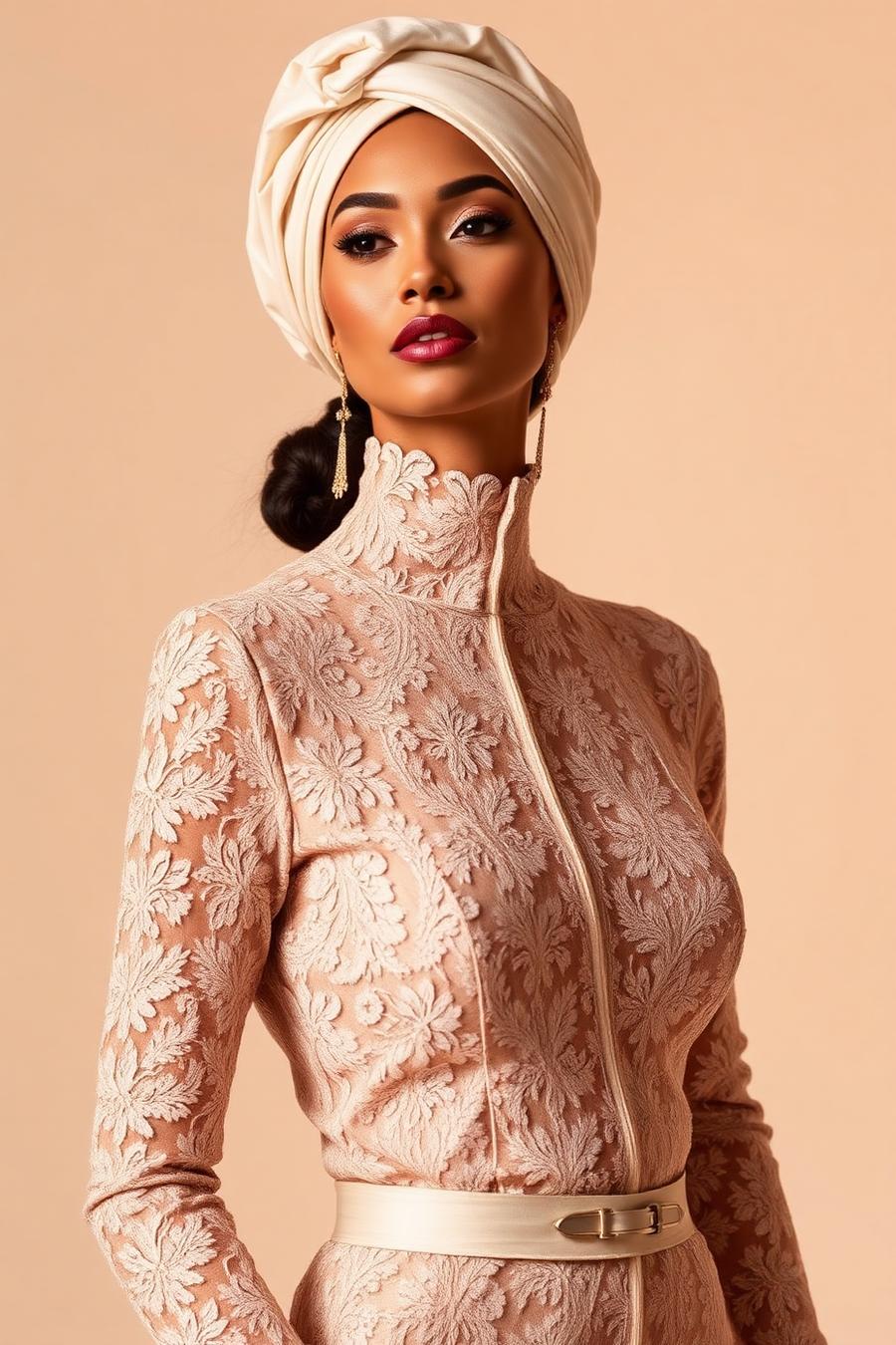 Champagne lace occasion set